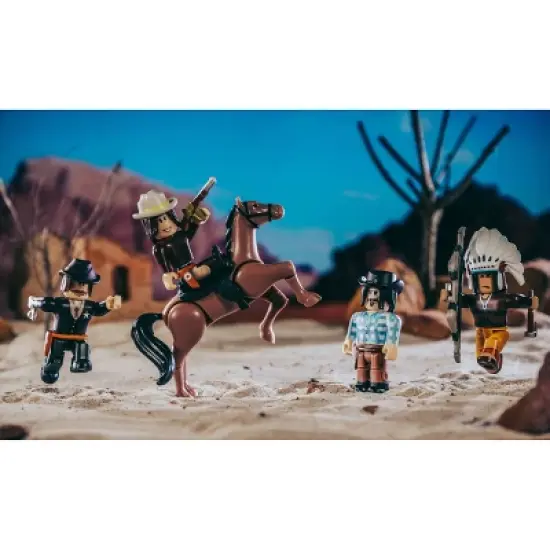Roblox Action Collection - Roblox's The Wild West Figures 6pk (Includes Exclusive Virtual Item) image {3}