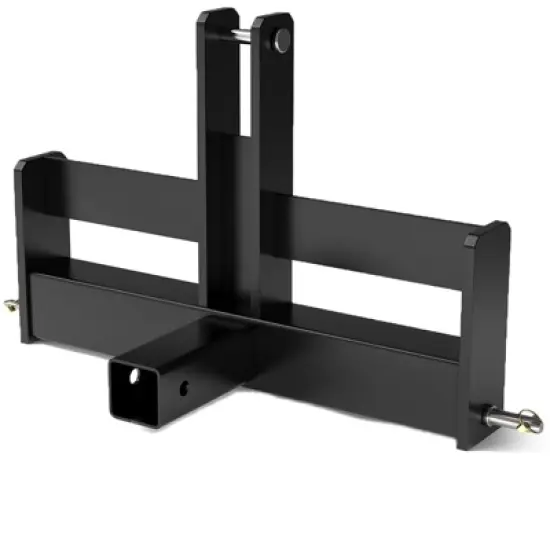 3 Point 2" Square Trailer Hitch Receiver for Category 1 Tractors, Versatile Tractor Tow Drawbar Adapter image {4}