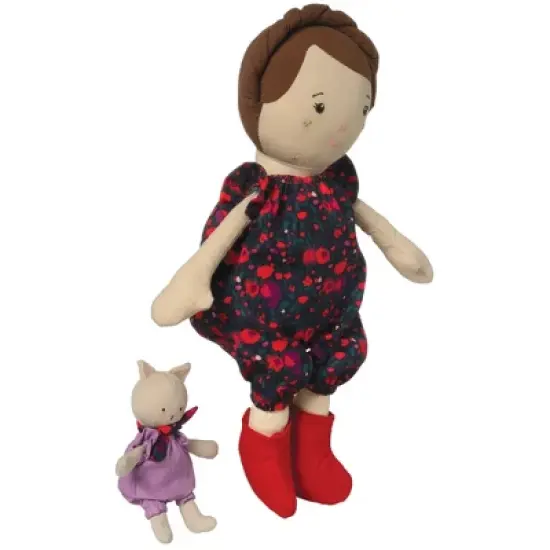 Manhattan Toy Playdate Friends Freddie Machine Washable and Dryer Safe 14 Inch Doll with Companion Stuffed Animal image {2}