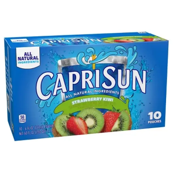 Capri Sun Strawberry Kiwi Juice Boxes - 10pk/6 fl oz Pouches image {8}