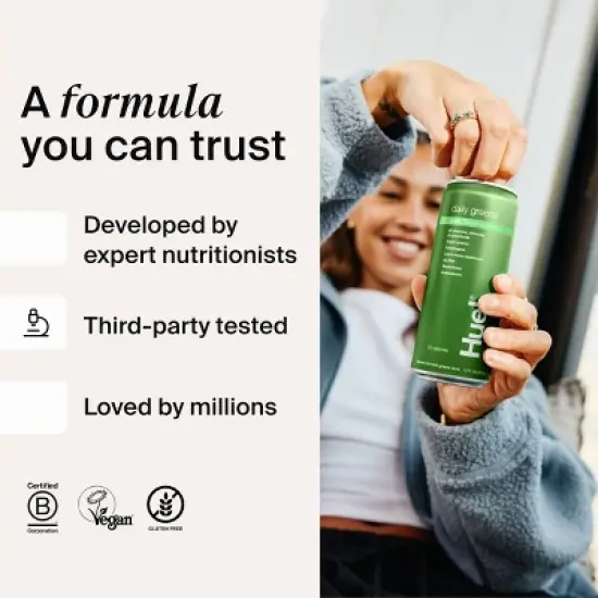 Huel RTD Daily Greens Apple Cucumber Mint Drink - 12 fl oz image {6}