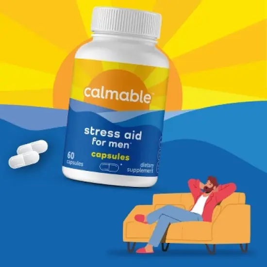 Calmable Stress Relief for Men - Capsules - 60 ct. image {2}