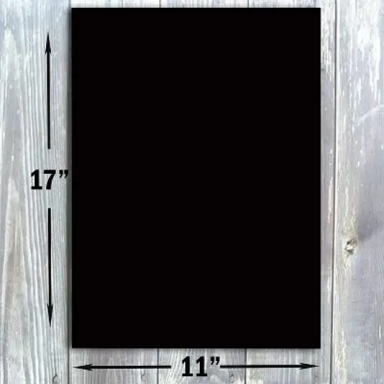 Hamilco 11x17 Black Cardstock Paper 80 lb Cover Card Stock 25 Pack image {2}