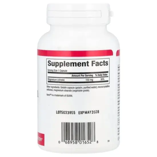 Natural Factors Magnesium Citrate, 150 mg, 90 Capsules image {1}