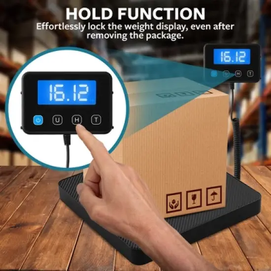Smart Weigh Digital Shipping Postal Scale - 440lbs Capacity image {3}