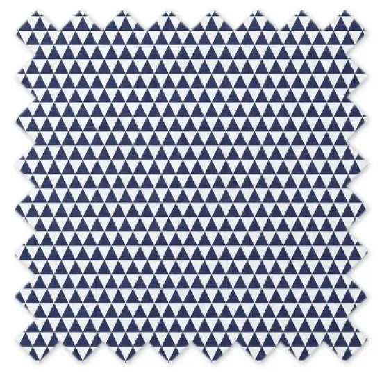 Bacati - Navy Triangles Quilted Muslin Changing Pad Cover image {8}