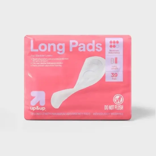 Incontinence Pads - Maximum Absorbency - Long - 39ct - up&up&trade; image {3}