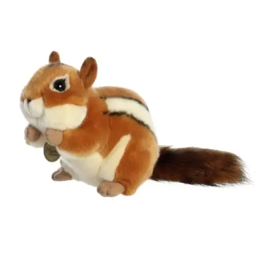Aurora Small Chipmunk Miyoni Realistic Stuffed Animal Brown 9" image {4}