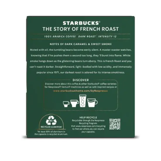 Starbucks by Nespresso Vertuo Line French Roast image {8}