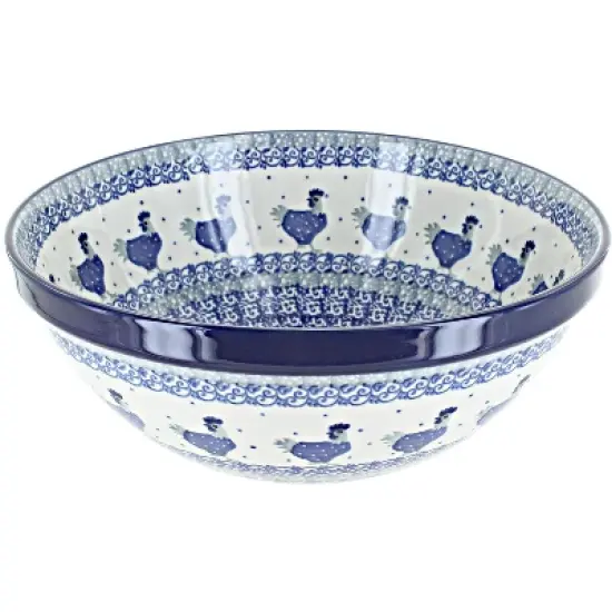 Blue Rose Polish Pottery 56 Ceramika Medium Serving Bowl image {2}
