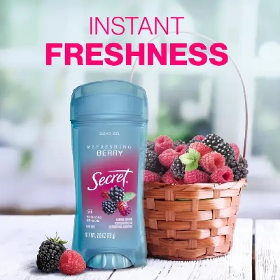Secret Fresh Clear Gel Deodorant - Summer Berry - 2.6oz/2pk image {6}