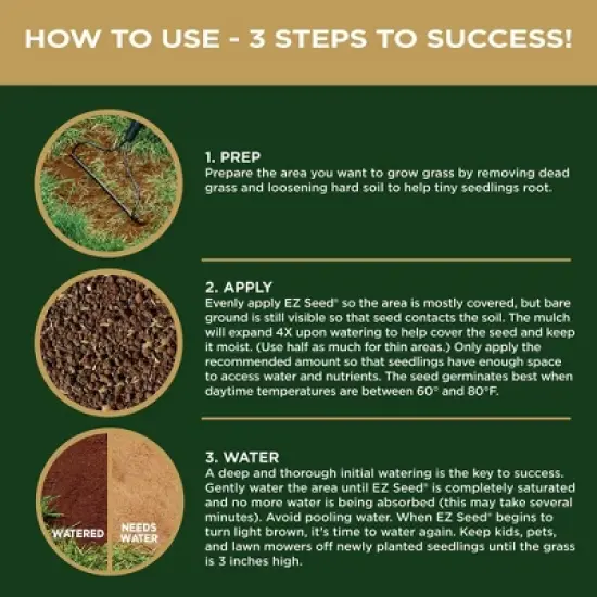 Scotts EZ Seed Sun & Shade 10lb: Patch & Repair, Tackifier, Quick Germination image {5}