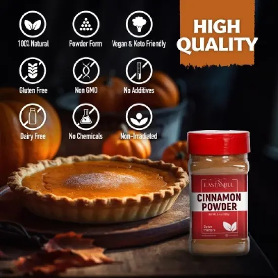 Eastanbul Cinnamon Powder, Ground Cinnamon Powder, AKA Canela en Polvo, 6.4oz image {5}