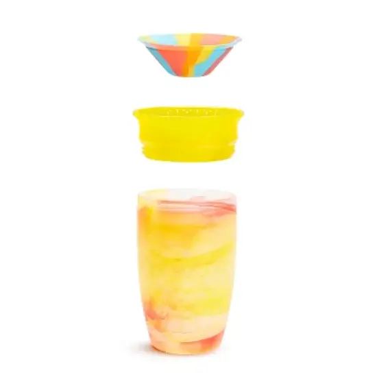 Munchkin 10oz Miracle 360&deg; Tropical Swirl Sippy Cup Radical Rainbow image {2}