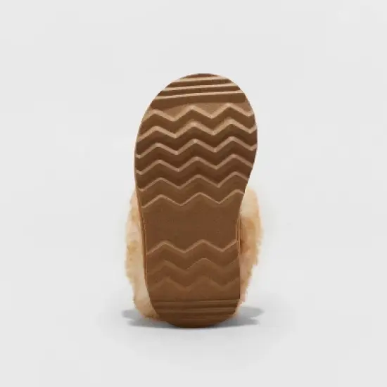 Toddler Callie Faux Fur Cuff Bootie Slippers - Cat & Jack&trade; image {3}