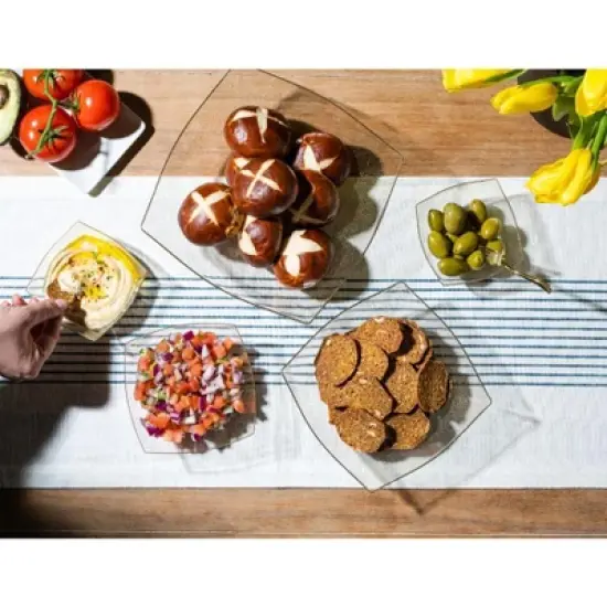 Posh Setting Square Gold Glitter Serving Bowl - 8 oz. - 4 Pack image {5}