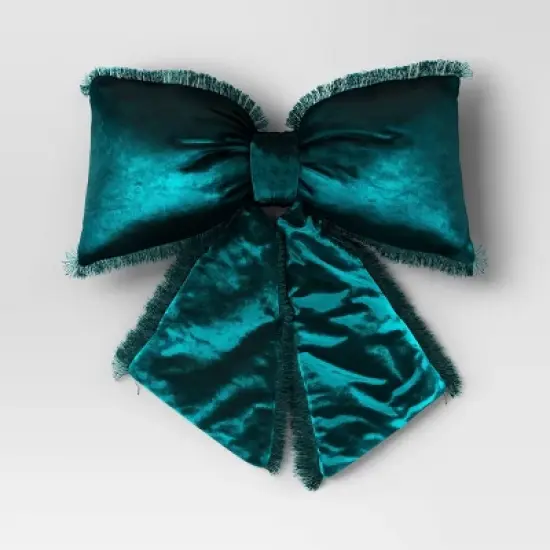 20" Christmas Bow Shaped Pillow - Wondershop&trade; image {3}