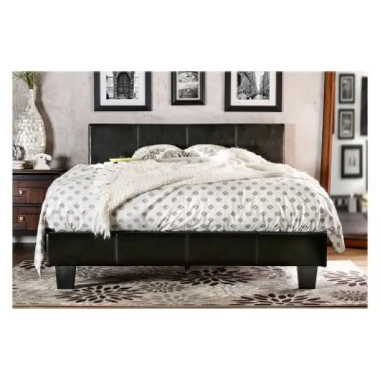 Frank Leatherette Upholstered Bed - HOMES: Inside + Out image {1}