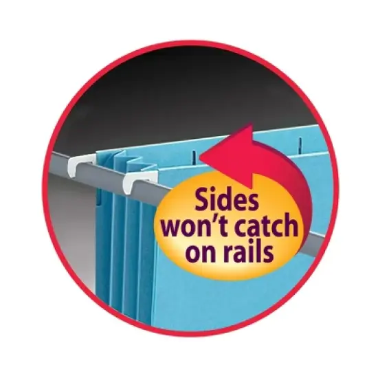 Smead Hanging Pocket with Full-Height Gusset, 3-1/2" Expansion, Letter Size, Assorted Colors, 4 per Pack (64291) image {6}