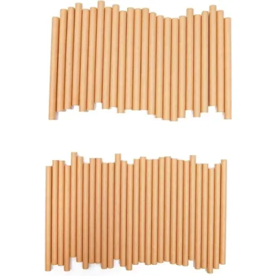 Bright Creations 100 Packs Mason Bee Nesting Tubes Refills and Inserts, Outdoor Garden Bees Cardboard Tube Refillable Mason Bee Nest House, 8mm & image {7}
