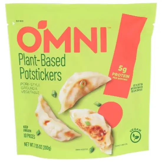 OmniFoods Frozen Vegan Plant Based Potstickers Pork-Style - 7.05oz image {2}