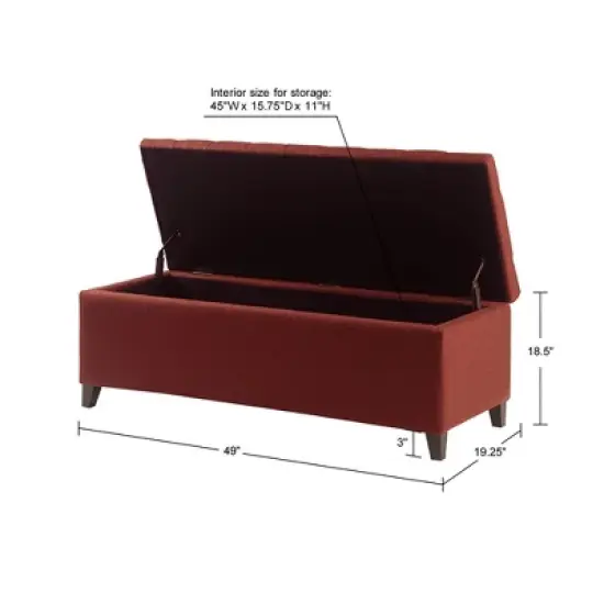 Selah Tufted Top Storage Bench - Madison Park image {6}