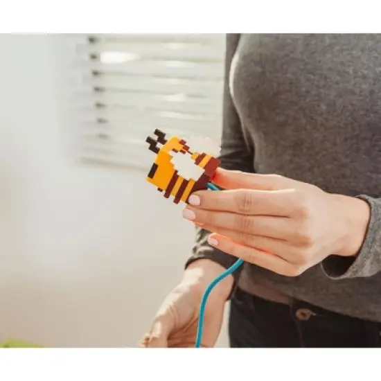 Minecraft Yellow Bee Battery-Powered Reading Light with Clip and Adjustable Arm image {4}