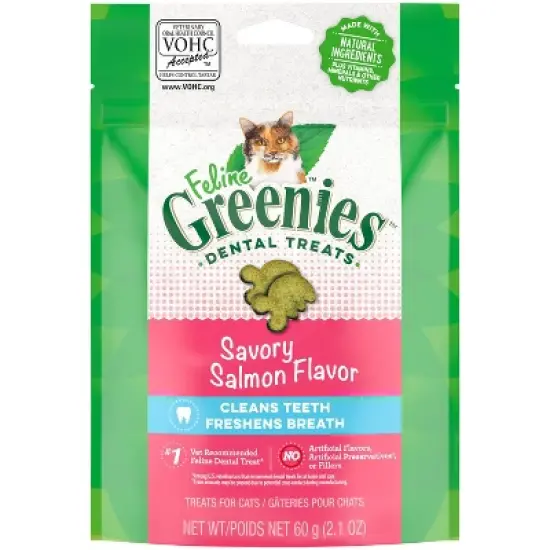 Greenies Savory Salmon Flavor Dental Cat Treats image {16}