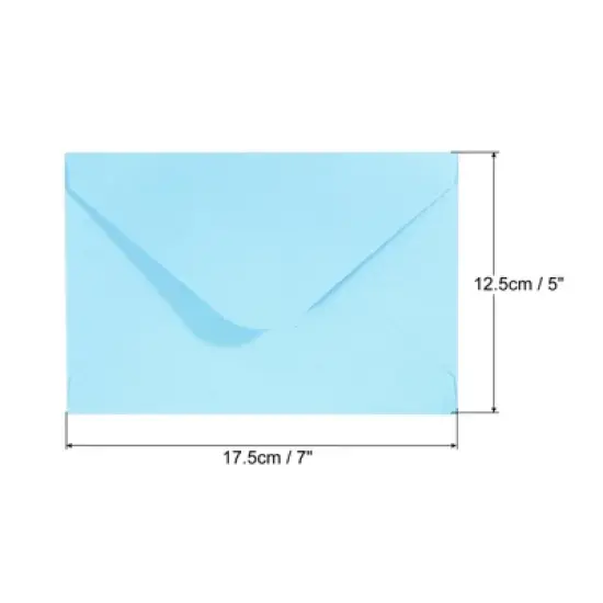 Unique Bargains Blank Paper Mini Vintage DIY Greeting Card Envelopes 50 Pcs image {1}