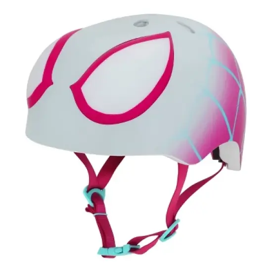 Spider-Man Marvel Ghost Spider Cycling Girls' Hero Multi-Sport Helmet - Pink/White image {10}