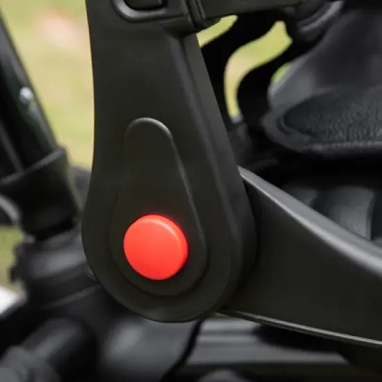 Qaba Baby Tricycle 4 In 1 Trike, Reversible Angle Adjustable Seat Removable Handle Canopy Handrail Belt Storage Footrest Brake for 1-5 Years Old Black image {5}