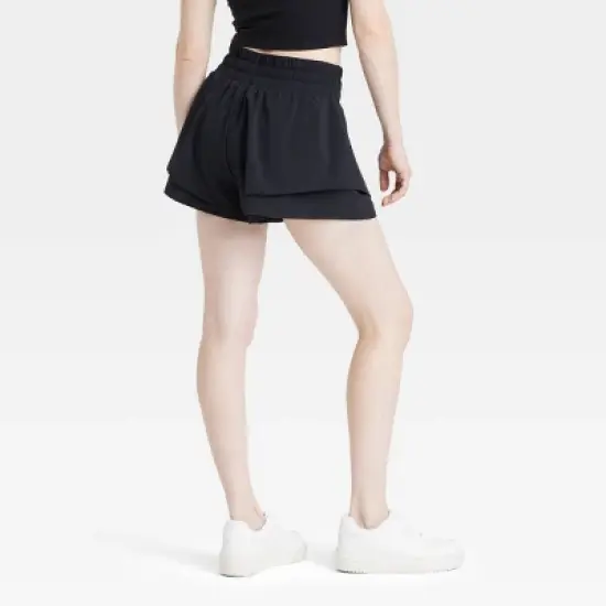 Women's Double Layer Woven Mid-Rise Shorts 2.5" - JoyLab&trade; image {1}