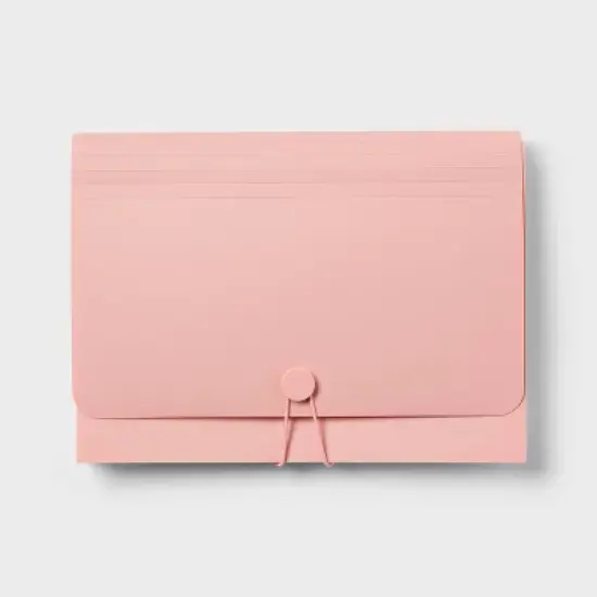 13 Pocket Expanding File Folder Letter Size Pink - up&up&trade; image {4}