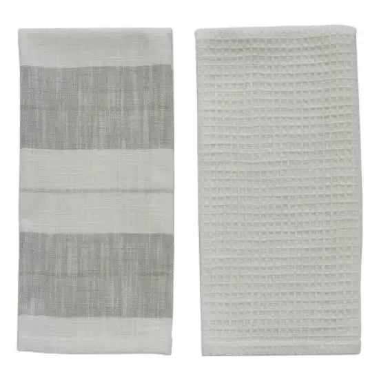 Split P Patience Woven Towel Set of 2 image {3}