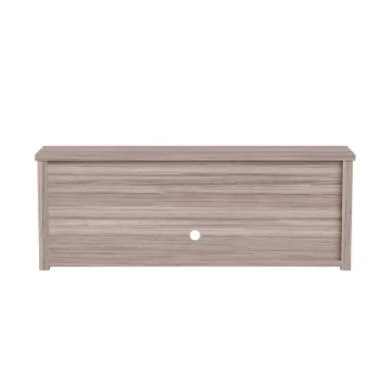 Emma and Oliver TV Stand for up to 80" TV's - 65" Media Console with Classic Full Glass Doors & 3 Adjustable Shelves image {5}