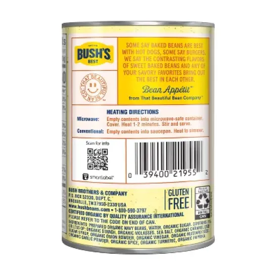Bush's Organic Baked Beans - 16oz image {3}