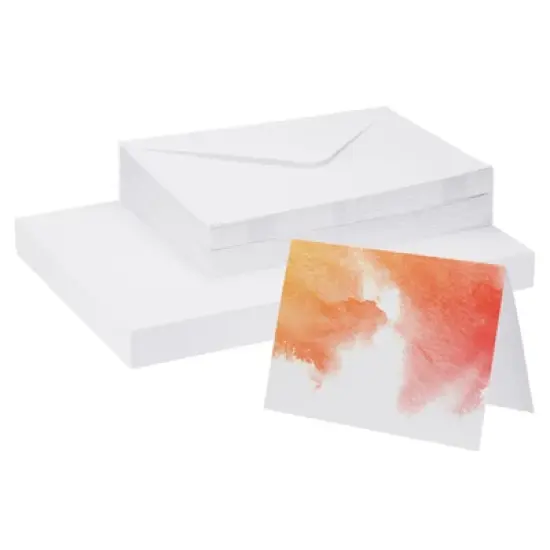 Unique Bargains Pure Cotton Watercolor Cards with Envelopes image {7}