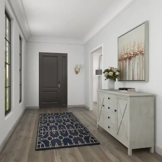 Farmhouse Wood Rectangular Sideboard White - Olivia & May image {19}