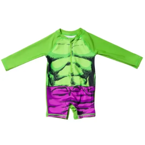 Marvel Avengers Spider-Man Baby Zip Up One Piece Bathing Suit Newborn to Infant  image {9}