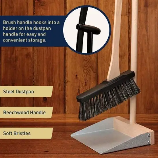 Kings County Tools Standing Broom and Dustpan Set image {6}