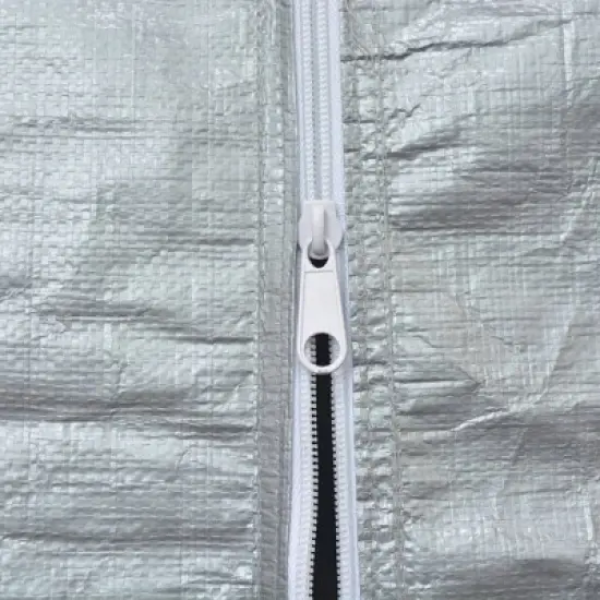 vidaXL Party Tent Grey Polyethylene, powder-coated steel Large image {7}