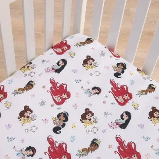 Disney Princess Fitted Crib Sheet image {2}