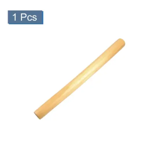 Unique Bargains Home Kitchen Wooden Flour 40.2 x 2.8cm Rolling Pins Beige 1 Pc image {2}