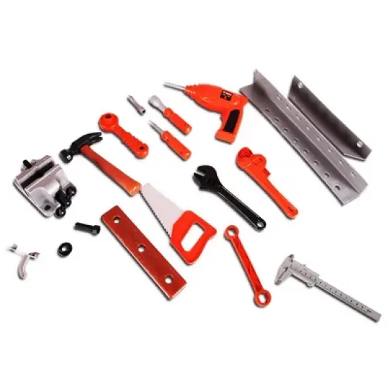 Link Ready! Set! Play!16" Pretend Play Tool Set Workbench For Kids image {5}