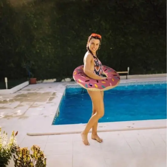 4E's Novelty 4 Pack 30" Donut Pool Floats for Adults & Kids, Summer Party Floaties image {1}