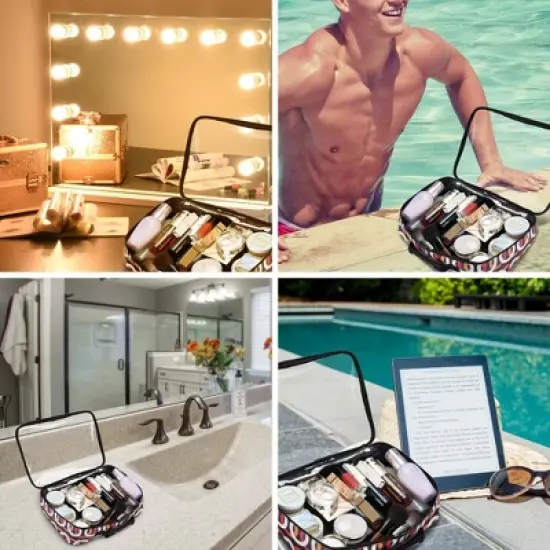 Byootique Makeup Travel Toiletry Bag Portable Cosmetic Organizer image {6}