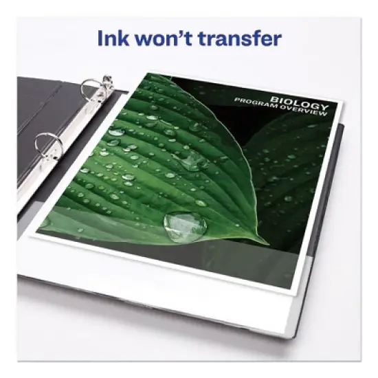 Avery Durable View Binder with DuraHinge and Slant Rings, 3 Rings, 1" Capacity, 11 x 8.5, Blue image {5}