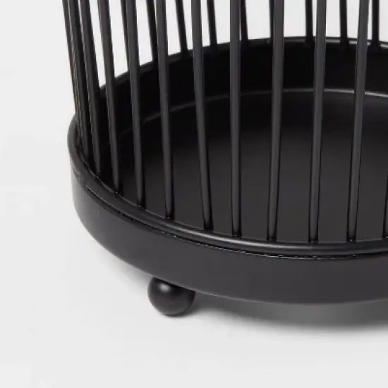 Iron Wire Utensil Holder Black - Threshold&trade;: Kitchen Storage, Utensil with Wired Mesh, 6.6" Height, Spot Clean image {2}