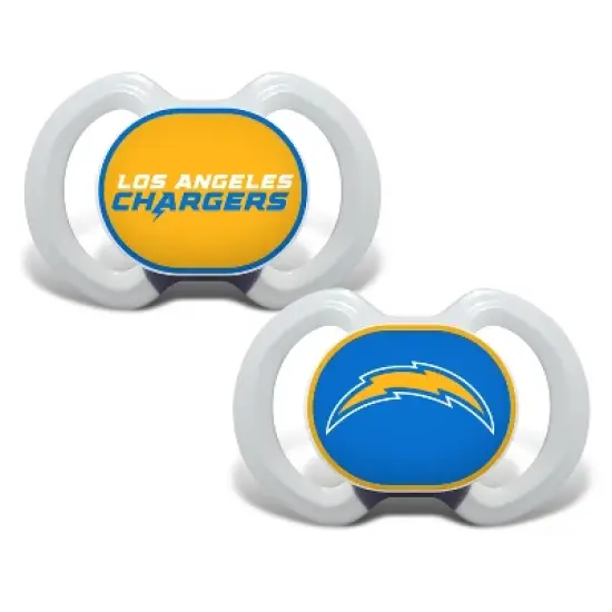 BabyFanatic Officially Licensed Pacifier 2-Pack - NFL Los Angeles Chargers image {1}