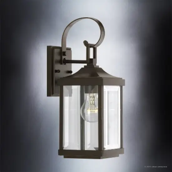 Urban Ambiance Luxury Colonial Outdoor Wall Light,  15-1/8" x 5-1/2",  Olde Bronze Finish, UHP1192 image {3}